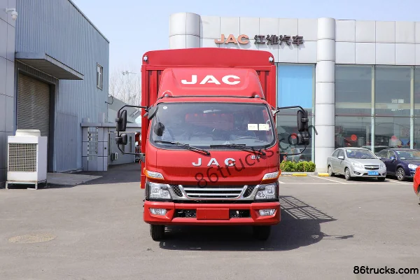 JAC Junling V6 152hp 4X2(6 wheels) 3.89m Semi-Panel Van Cargo Truck (China VI) Exterior (2) | 86Trucks