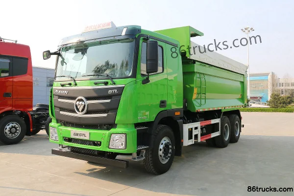 Foton Auman GTL 9 series heavy truck 375 hp 6X4(10 wheels) 5.2 m dump truck Exterior (3) | 86Trucks