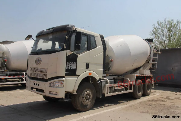 FAW Jiefang Aowei 320hp 6X4(10 wheels) Concrete Mixer Truck (Lingyu Brand) Exterior (3) | 86Trucks