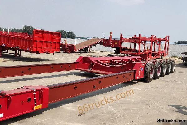 Yuantengchi semi-remorque plateau bas 3 essieux 6 lignes 13 m Extérieur (3) | 86Trucks