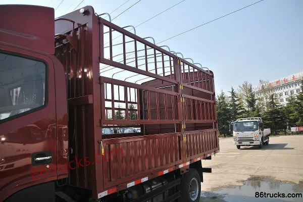 JAC Junling V8 170hp 4X2(6 wheels) 3.85m half-row cage van light truck Body (1) | 86Trucks