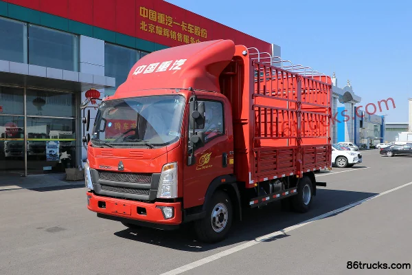 Sinotruk HOWO Wang Series 160hp 4X2(6 wheels) 4.15m Single Row Stake Light Truck (China VI) Exterior (3) | 86Trucks