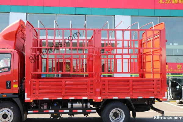 Sinotruk HOWO Wang Series 160hp 4X2(6 wheels) 4.15m Single Row Stake Light Truck (China VI) Body (1) | 86Trucks