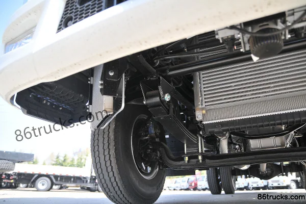 JAC Junling V6 150 hp 4X2(6 wheels) 4.18m single-row flatbed light truck (China VI) Chassis (2) | 86Trucks