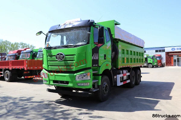 FAW Jiefang J6P Classic Edition 11.1L Diesel 420 hp 6X4(10 wheels) FAW Jiefang 12-Speed 6m Dump Truck Exterior (3) | 86Trucks