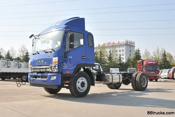 JAC Shuailing Q8 Green Giant 154 hp 4X2(6 wheels) 5.25m Semi-row Flatbed Cargo Truck (Rear Axle 4.875) Exterior (3) | 86Trucks
