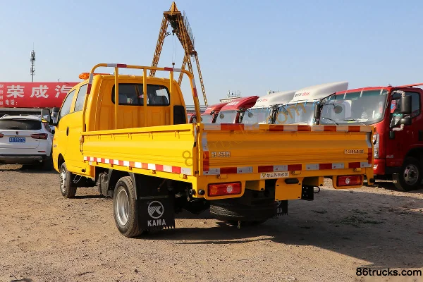 Kama Ruihang X1 High Spec 1.5L 113hp 4X2(6 wheels) Gasoline 2.92m Double Row Flatbed Mini Truck (China VI) Body (2) | 86Trucks