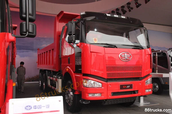 FAW Jiefang J6P Heavy Truck 350hp 6X4(10 wheels) 5.6m Dump Truck Exterior (2) | 86Trucks
