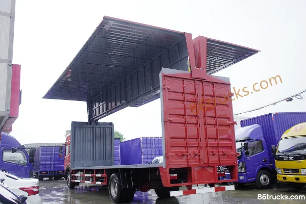 Dongfeng Duolika D12 220 ch 4X2(6 roues) camion porteur fourgon à ouverture latérale 9,6 m (Beijing VI) Carrosserie (2) | 86Trucks