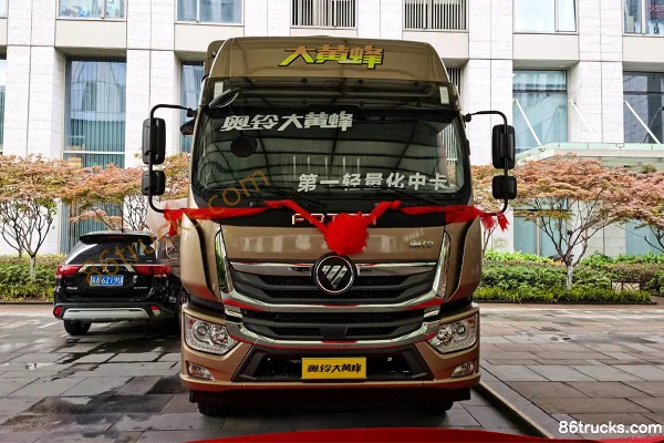 Foton Aoling Grand Frelon 210ch 4X2(6 roues) Camion porteur à ridelles 6,8 m cabine demi-avancée (toit surélevé) Extérieur (2) | 86Trucks