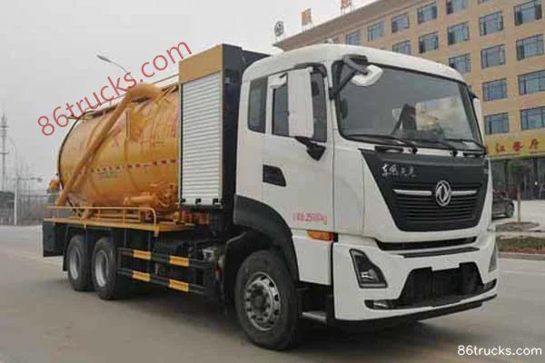 Dongfeng Commercial Vehicle Tianlong KL 290 hp 6X4(10 wheels) Cleaning and Suction Truck (Chusheng Brand) Exterior