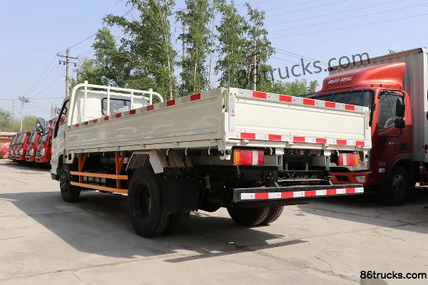 JMC Shunda narrow body 116ch 4X2(6 roues) 4.22m single-row camion porteur à ridelles Carrosserie (3) | 86Trucks