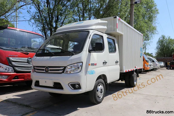 Foton Xiangling M2 Deluxe 1.6L 122 hp 4X2(6 wheels) Gasoline 2.7m double row van micro truck (China VI) Exterior (3) | 86Trucks