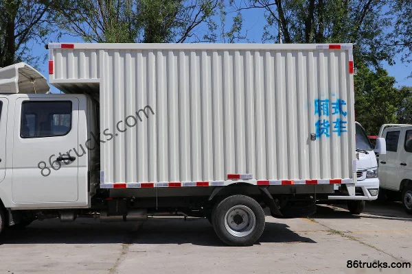 Foton Xiangling M2 Deluxe 1.6L 122 hp 4X2(6 wheels) Gasoline 2.7m double row van micro truck (China VI) Body (1) | 86Trucks