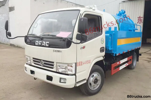 Dongfeng Duolika D6 115 hp 4X2(6 wheels) Cleaning and Suction Truck (Zhongjie Brand) Exterior