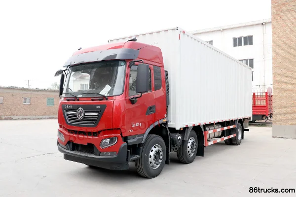 Dongfeng Tianjin KR 7.5L Diesel 300 hp 6X2(8 wheels) Fast Gear 9-Speed 8.6m Box Cargo Truck Exterior (2) | 86Trucks