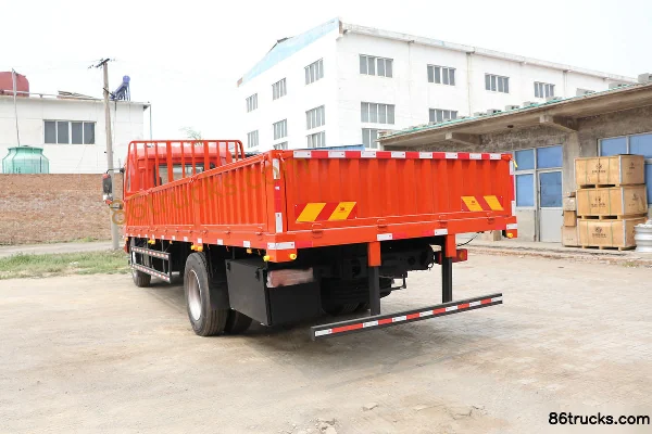 Dongfeng Commercial Vehicle Tianjin VR medium truck 2019 model 160 hp 4X2(6 wheels) 6.2 m semi-enclosed flatbed cargo truck Body (3) | 86Tru