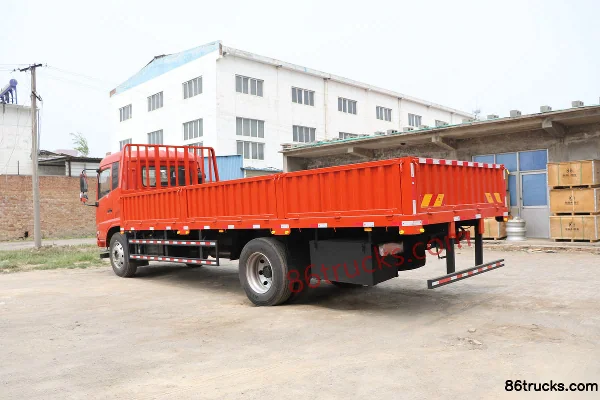 Dongfeng Commercial Vehicle Tianjin VR medium truck 2019 model 160 hp 4X2(6 wheels) 6.2 m semi-enclosed flatbed cargo truck Body (2) | 86Tru