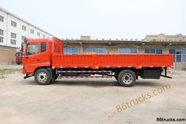 Dongfeng Commercial Vehicle Tianjin VR medium truck 2019 model 160 hp 4X2(6 wheels) 6.2 m semi-enclosed flatbed cargo truck Body (1) | 86Tru