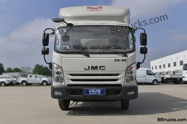 JMC Kaiyun Blue Whale Heavy-Duty Standard 129hp 4X2(6 wheels) 4.08m Single Row Van Light Truck (Wide Body) Exterior (2) | 86Trucks