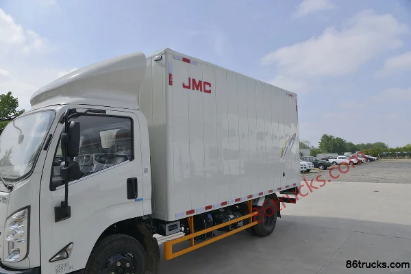JMC Kaiyun Blue Whale Heavy-Duty Standard 129hp 4X2(6 wheels) 4.08m Single Row Van Light Truck (Wide Body) (1) | 86Trucks