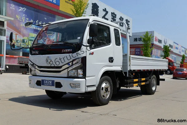Dongfeng Duolika D6-S 2018 model 115hp 4X2(6 wheels) 3.87m single-row flatbed light truck Exterior (3) | 86Trucks