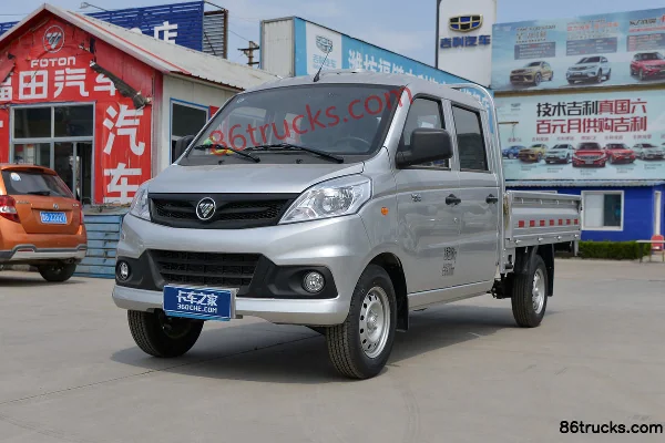Foton Xiangling V1 1.6L 122hp 4X2(6 wheels) Gasoline 2.53m double-row flatbed micro truck (single rear wheel) (China VI) Exterior (3) | 86Tr