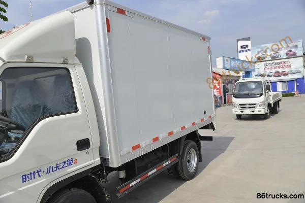Foton Times Small Card Star 2 68hp 4X2(6 wheels) Diesel 3.3m Single Row Box Mini Truck Body (1) | 86Trucks