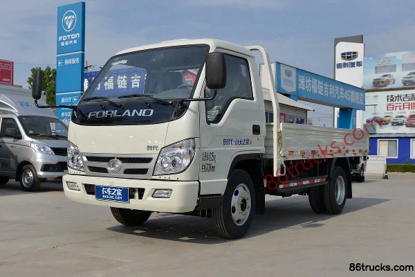 Foton Forland Small Card Star 75 hp 4X2(6 wheels) 4m single-row flatbed light truck Exterior (3) | 86Trucks