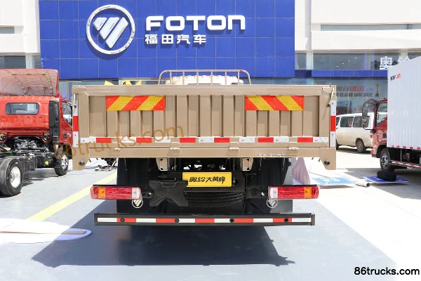 Foton Aoling Big Horn 210hp 4X2(6 wheels) 6.1m Single Row Stake Cargo Truck Exterior (3) | 86Trucks