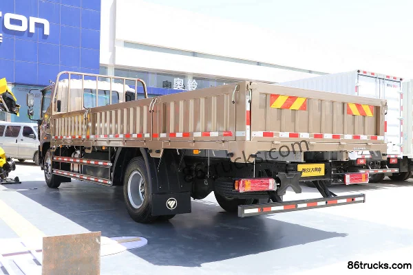 Foton Aoling Big Horn 210hp 4X2(6 wheels) 6.1m Single Row Stake Cargo Truck Body (1) | 86Trucks