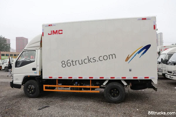 JMC Shunda Wide Body 116hp 4X2(6 wheels) 4.08m Single Row Van Light Truck (Air Brake)(China VI) (1) | 86Trucks