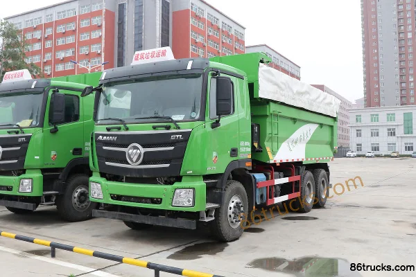 Foton Auman GTL 9 Series Heavy Truck Northern Version 375 hp 6X4(10 wheels) 5.4m Dump Truck Exterior (3) | 86Trucks