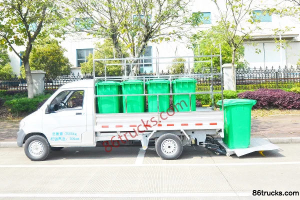 Yanlong Auto 2.5T 2.8m single-cab pure electric barrel garbage truck 41.1kWh 4X2(6 wheels) Exterior (3) | 86Trucks