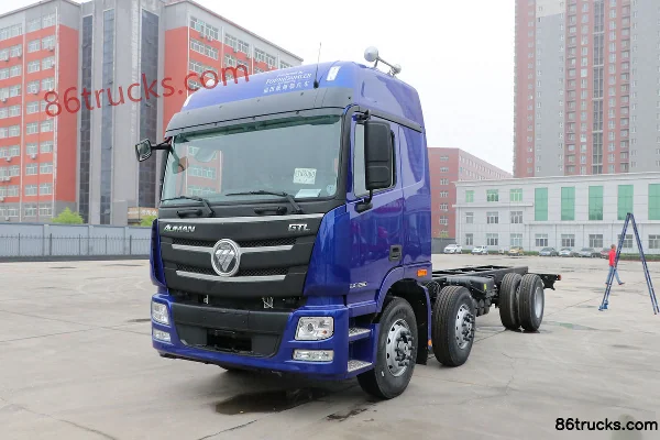 Foton AumanGTL 6 Series Heavy Truck 270 hp 6X2(8 wheels) 9.53m Flatbed Cargo Truck (459 rear axle) Exterior (3) | 86Trucks
