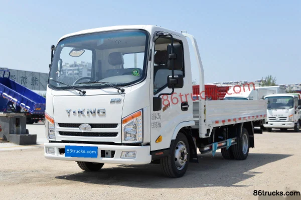 Tangjun Ouling Jinlika II 102hp 4X2(6 wheels) 3.7m Single Row Flatbed Truck Exterior (3) | 86Trucks
