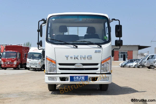 Tangjun Ouling Jinlika II 102hp 4X2(6 wheels) 3.7m Single Row Flatbed Truck Exterior (2) | 86Trucks