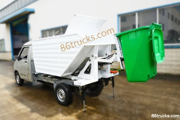 Yanlong Auto 2.5T Single Row Pure Electric Self Loading Garbage Truck 41.11kWh 4X2(6 wheels) Exterior (3) | 86Trucks
