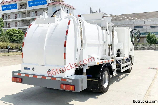 Yanlong Auto 12T Single Row Electric Kitchen Waste Truck 214.645kWh 4X2(6 wheels) Exterior (3) | 86Trucks