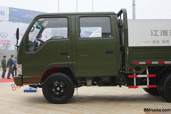 JAC Shuailing 109 hp 4X2(6 wheels) 2800 Wheelbase Double Row Flatbed Light Truck Exterior (3) | 86Trucks