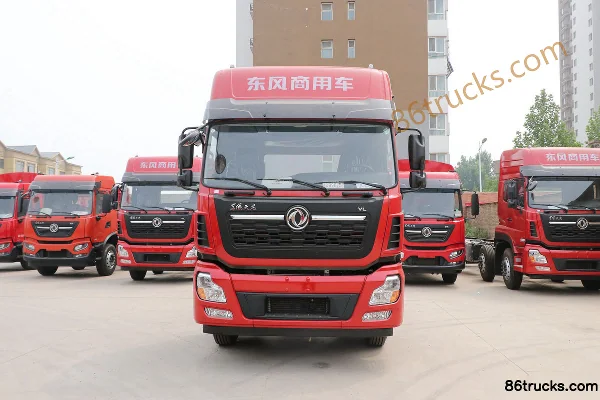Dongfeng Commercial Vehicle Tianlong VL Heavy Truck 245 hp 6X2(8 wheels) 9.6m Flatbed Cargo Truck Exterior (2) | 86Trucks