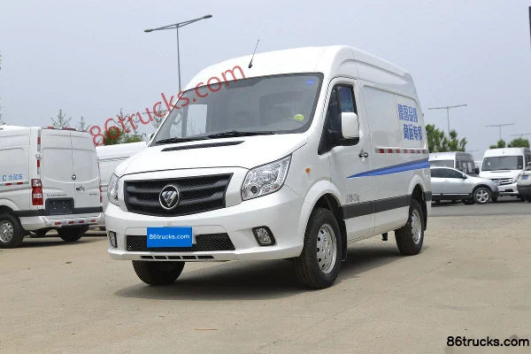 Foton Commercial Vehicle Tuyano E5 2019 Model 110hp 2.8T Diesel 3-Seat Short Wheelbase Enclosed Van Exterior (3) | 86Trucks