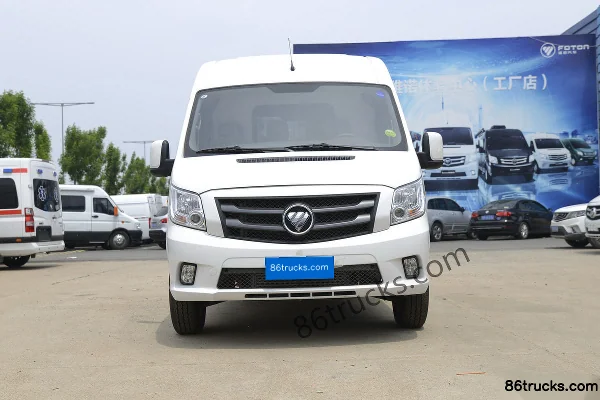 Foton Commercial Vehicle Tuyano E5 2019 Model 110hp 2.8T Diesel 3-Seat Short Wheelbase Enclosed Van Exterior (2) | 86Trucks