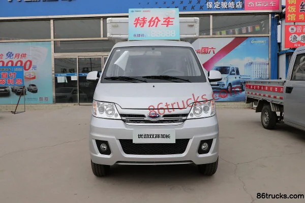 Karry Youjin Standard 1.3L 91 hp 4X2(6 wheels) Gasoline 2.385m Double Row Van Mini Truck Exterior (2) | 86Trucks