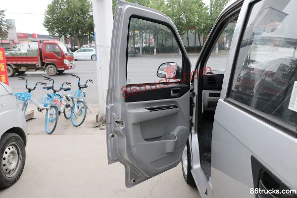 Karry Youjin Standard 1.3L 91 hp 4X2(6 wheels) Gasoline 2.385m Double Row Van Mini Truck Cab (1) | 86Trucks