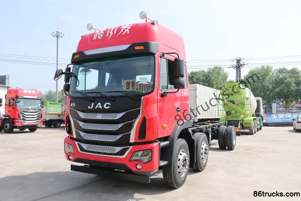 JAC Gallop K5X Heavy Truck 260 hp 6X2(8 wheels) 9.5m Grain Van Cargo Truck (8-speed) Exterior (3) | 86Trucks