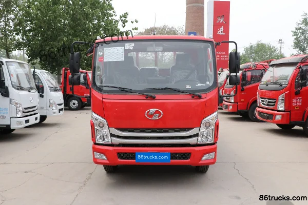 Yuejin Chaoyue C300-33 120 hp 4X2(6 wheels) 4.2m Single Row Flatbed Light Truck Exterior (2) | 86Trucks