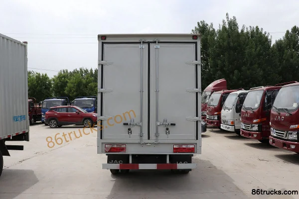 JAC Junling V3 109 ch 4X2(6 roues) camion léger fourgon à cabine simple 4,15 m Carrosserie (3) | 86Trucks