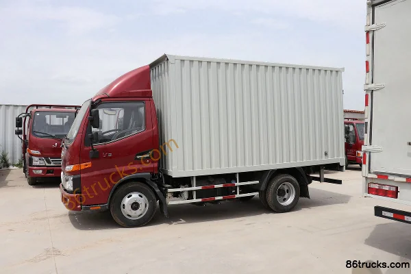 JAC Junling V3 109 ch 4X2(6 roues) camion léger fourgon à cabine simple 4,15 m Carrosserie (1) | 86Trucks