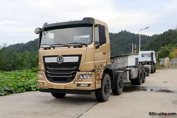 Dongfeng Special Chassis Series 350 hp 8X4(12 wheels) Flatbed Truck (Dali Brand) Exterior (3) | 86Trucks
